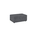 Ashby Storage Footstool in Steel fabric