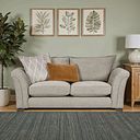 Ashby 3 Seater High Back Sofa in Stone fabric