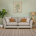 Ashby 4 Seater High Back Sofa in Stone fabric