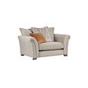 Ashby Pillow Back Loveseat in Stone fabric