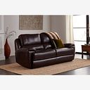 Austin 3 Seater Sofa in Two Tone Brown Leather