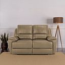 Austin 2 Seater Electric Recliner Sofa with Power Headrest in Beige Leather
