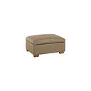 Austin Storage Footstool in Beige Leather