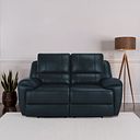Austin 2 Seater Sofa in Blue Leather