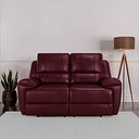 Austin 2 Seater Sofa in Burgundy Leather