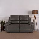 Austin 2 Seater Sofa in Dark Grey Leather