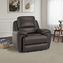 Austin Armchair in Dark Grey Leather