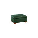 Austin Storage Footstool in Green Leather