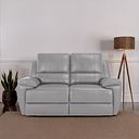 Austin 2 Seater Sofa in Light Grey Leather