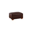 Austin Storage Footstool in Tan Leather