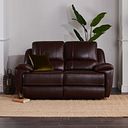 Austin 2 Seater Sofa in Two Tone Brown Leather