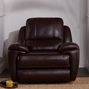 Austin Armchair in Two Tone Brown Leather
