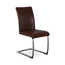 Bailey Vintage Tan Dining Chair with Steel Metal Frame