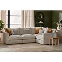 Malvern 4 Seat Modular Corner Sofa in Beige fabric - Group 2