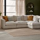 Malvern 4 Seat Left Hand Modular Corner Sofa in Beige fabric - Group 4