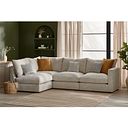 Malvern 4 Seat Right Hand Modular Corner Sofa in Beige fabric - Group 5