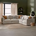 Malvern 5 Seat Modular Corner Sofa in Beige fabric - Group 3