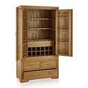 Bevel Natural Solid Oak Large Larder