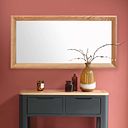 Bevel Natural Solid Oak 1200mm x 600mm Wall Mirror