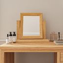 Bevel Natural Solid Oak Dressing Table Mirror