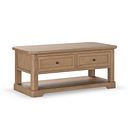 Brennan Antique Finish Solid Oak Coffee Table
