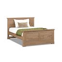 Brennan Antique Finish Solid Oak Double Bed