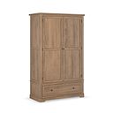 Brennan Antique Finish Solid Oak Double Wardrobe