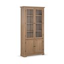 Brennan Antique Finish Solid Oak Glazed Display Cabinet