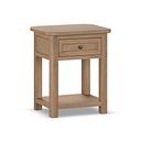Brennan Antique Finish Solid Oak Side Table