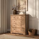 Brennan Natural Solid Oak 2+3 Chest of Drawers