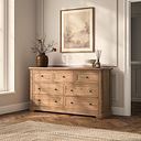 Brennan Natural Solid Oak 3+4 Chest of Drawers