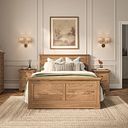 Brennan Natural Solid Oak Double Bed
