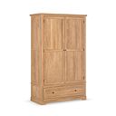 Brennan Natural Solid Oak Double Wardrobe