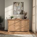 Brennan Natural Solid Oak Large Sideboard