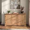 Brennan Natural Solid Oak Large Sideboard