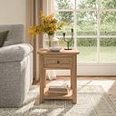Brennan Natural Solid Oak Side Table
