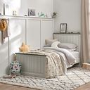 Brompton Painted Acacia and Ash Top Single Bed - Solid Hardwood