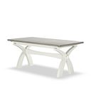 Brompton Painted Acacia and Ash Top Extending Dining Table 180cm - Solid Hardwood