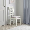 Brompton Painted Acacia Dining Chair with a Heritage Mink Velvet Seat