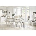 Brompton Painted Acacia and Ash Top 8 Seater Dining Table - Solid Hardwood