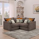 Malvern 3 Seat Modular Corner Sofa in Brown fabric - Group 1 