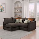 Malvern 3 Seat Right Hand Modular Corner Sofa in Brown fabric - Group 7