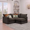 Malvern 3 Seat Left Hand Modular Corner Sofa in Brown fabric - Group 6