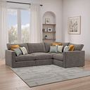 Malvern 4 Seat Modular Corner Sofa in Brown fabric - Group 2 