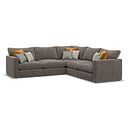 Malvern 5 Seat Modular Corner Sofa in Brown fabric - Group 3 