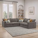 Malvern 5 Seat Modular Corner Sofa in Brown fabric - Group 3 