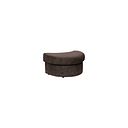 Malvern Half Moon Footstool in Brown fabric