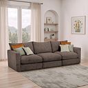 Malvern 3 Seater Modular Sofa in Brown fabric - Group 9