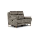 Brunel 2 Seater Electric Recliner Sofa in Marble Mink Fabric