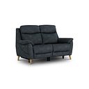 Brunel 2 Seater Recliner Sofa with Adjustable Power Headrest and Lumbar Support in Dexter Shadow Fabric